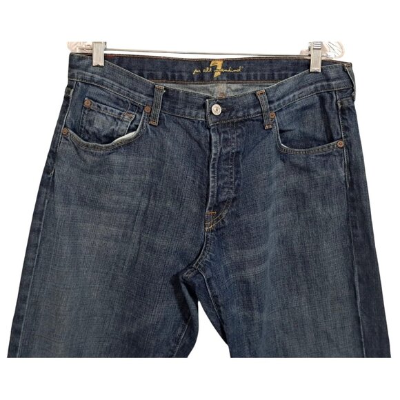 7 For All Mankind Relaxed T521R061u-061U Montana Wash Made In USA Mens 34x32 Y2K - Picture 6 of 12